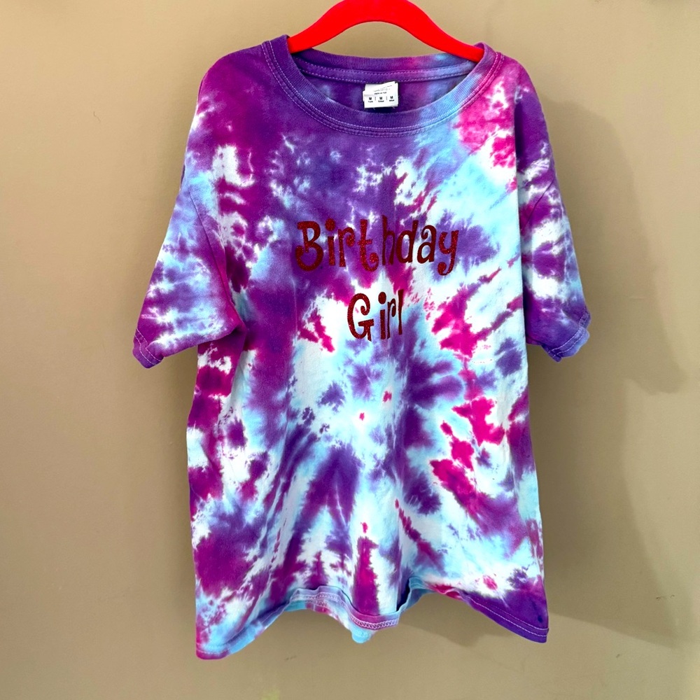 Tie Dye Birthday Tshirt